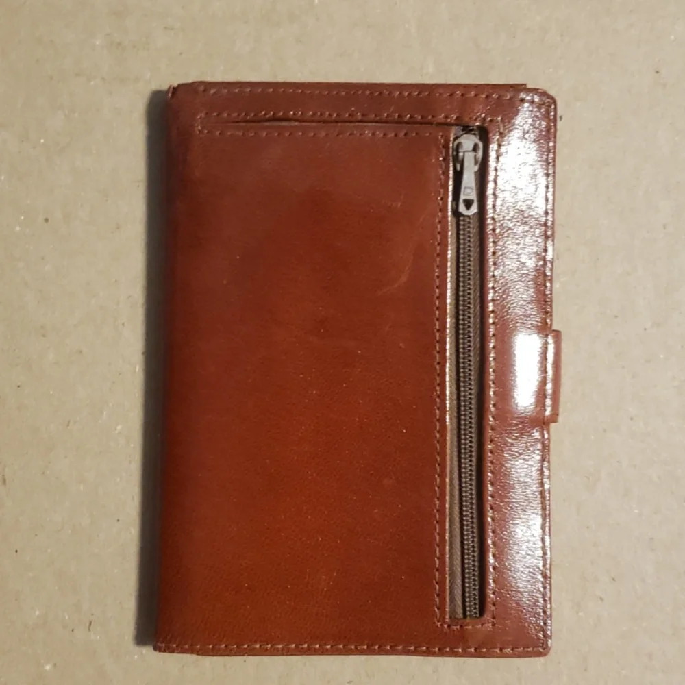 Vintage 80s Authentic French Leather Wallet Brand New Never Used